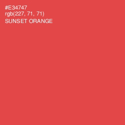 #E34747 - Sunset Orange Color Image